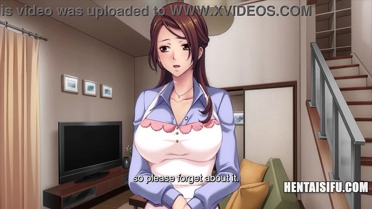 En japansk hemmafru är otrogen i en tecknad porrfilm
